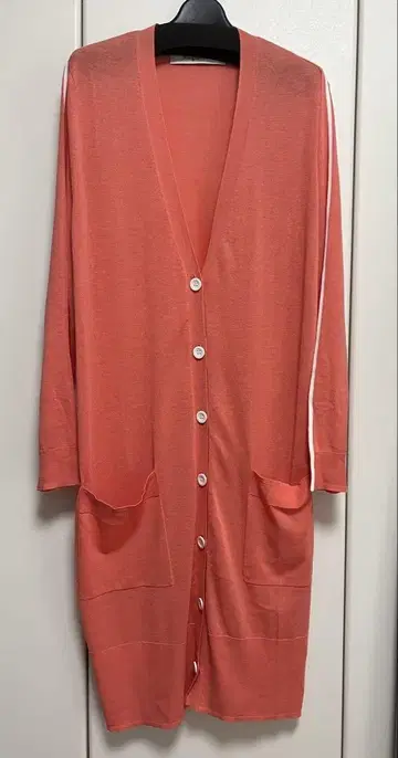 마리아 플러스 Maglia Plus 롱 가디건 오렌지 미사용