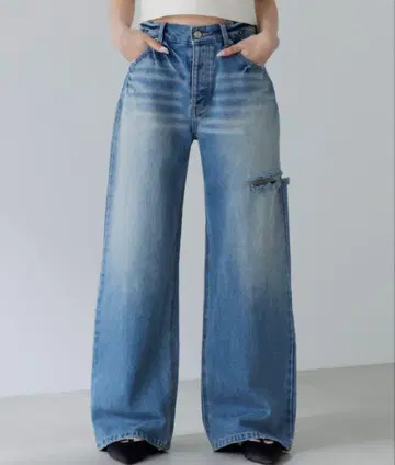 SENEE loose vintage denim S 사이즈 블루
