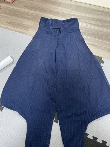 하카타토비 상하의 세트 네이비 스트라이프 새상품급