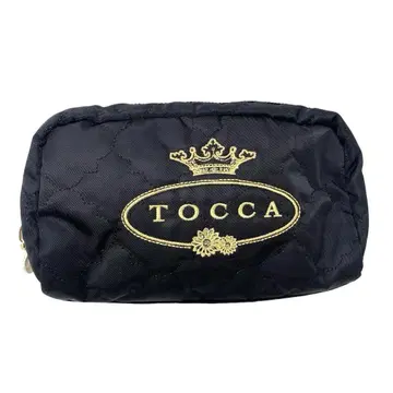 TOCCA 토카 파우치 CHECKER CLOVER POUCH 블랙