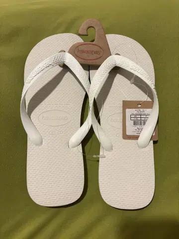 [미사용 새상품] Havaianas Top White 샌들 41/42