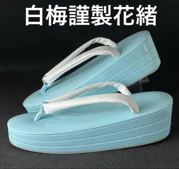 3단 조리 스카이블루 화이트 매실근제 꽃신