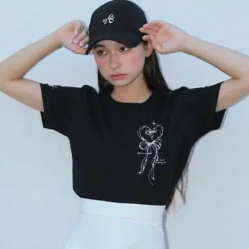 bubbles 리본 미니 티셔츠 택 포함