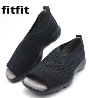 [미사용급] fitfit 핏핏 샌들 컴포트 니트 블랙