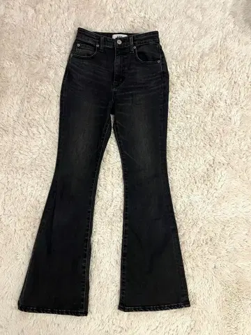 AZUL 라이트 블랙 플레어 데님 S