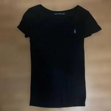 폴로 랄프 로렌 블랙 V넥 티셔츠 반팔