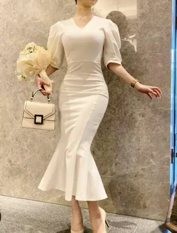 QUNG 머메이드 쉐이프 드레스 / 원피스