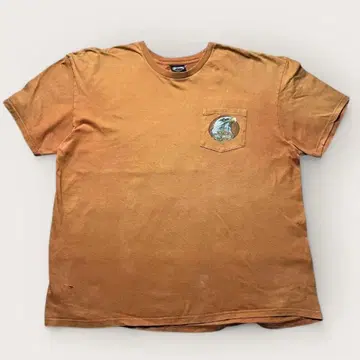 할리 데이비슨 티셔츠 오렌지 핀업걸 이글 2XL