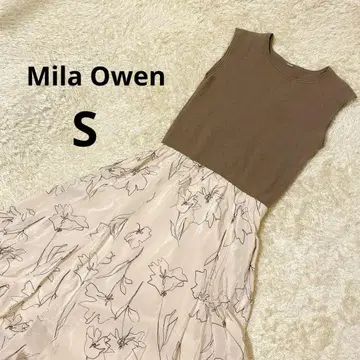 Mila Owen 미라 오웬 도킹 원피스 꽃무늬 슬리브리스