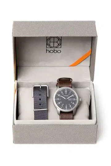 hobo x CITIZEN ECO DRIVE WATCH black