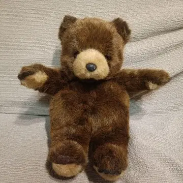 쇼와 레트로 곰 봉제 인형 퍼스트사 일본제 테디베어