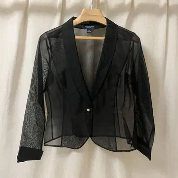 ANN TAYLOR | 앤 테일러 비쥬 버튼 시스루 자켓