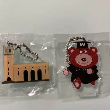 와세다대학교 아크릴 키링 초레어 오쿠마 강당 세트