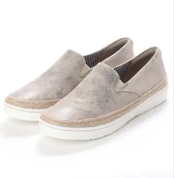 [새상품] 클락스 Clarks 슬립온 스니커즈 메탈릭 컬러