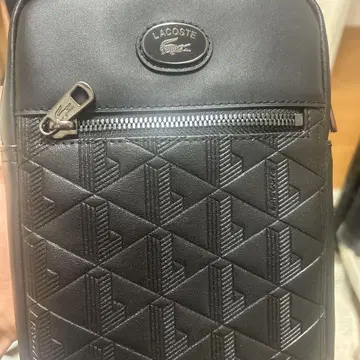 라코스테 블랙 숄더백