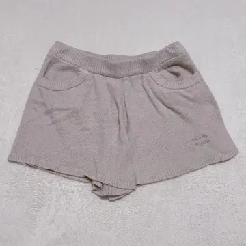 젤라또피케 숏팬츠 룸웨어 더스티 핑크 자수 무지