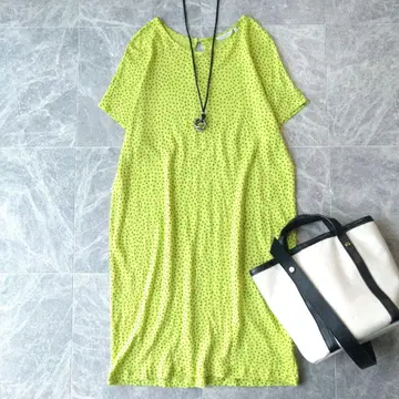 315 마리메꼬 Marimekko 린넨 니트 티셔츠 원피스