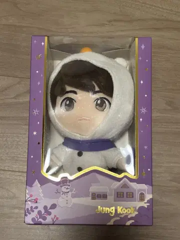 BTS Jung Kook 봉제 인형 Purple Holidays
