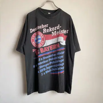 90s FC BAYERN MUNCHEN 유로 팬 부트 프린트 티셔츠