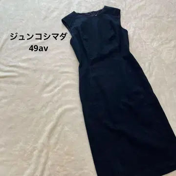 49 AV. 준코 시마다 슬리브리스 원피스 38 데님 원피스