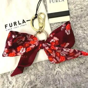 FURULA 훌라 키링 참 스트랩 리본 꽃무늬 미사용 새상품