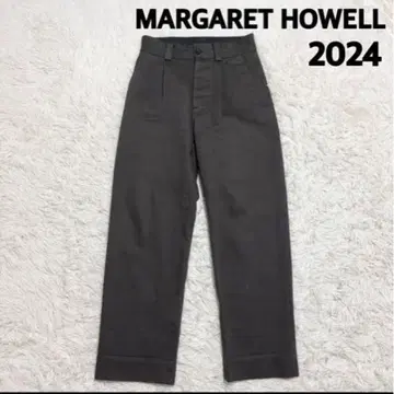 2024년 마가렛 파웰 코튼 트윌 치노 팬츠 슬랙스 회색