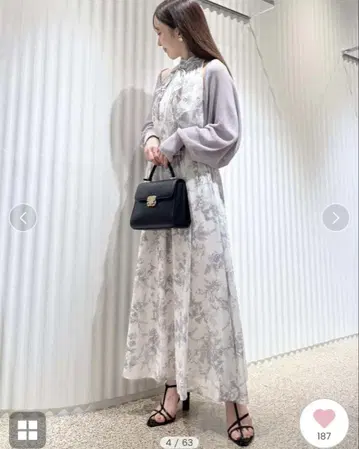 스나이델 아메슬리 원피스 x 볼레로 가디건 세트