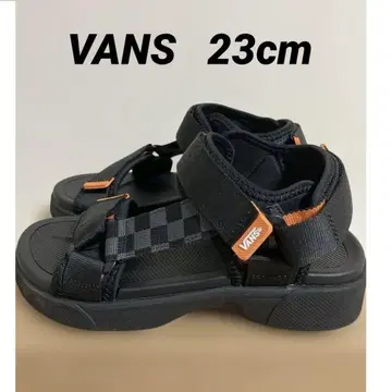 [ VANS ] 블랙/오렌지 스포츠 샌들