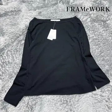 택 포함 새상품 프레임워크 비대칭 오픈 숄더 티셔츠