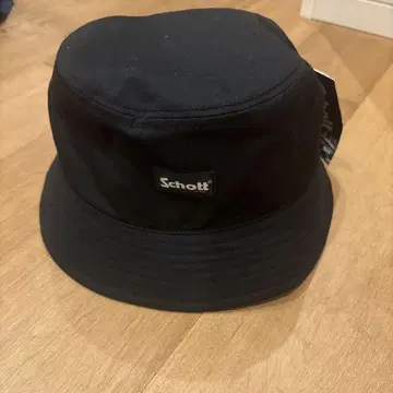 Schott 블랙 버킷 햇 사이즈 F