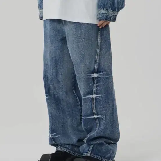 【MAISON MINED】SWELL WIDE DENIM PANTS 메종미네드 ~50% - COLOR DYEING WIDE DENIM PANTS BEIGE