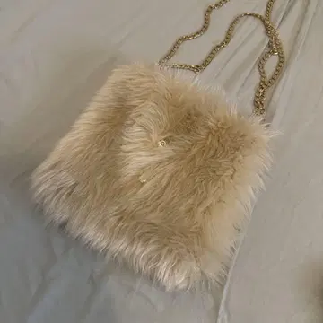 Keora Keora 인조 모피 숄더백 체인 포함 일본제