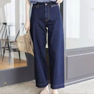SLOBE IENA LE DENIM 배기 팬츠 38 네이비
