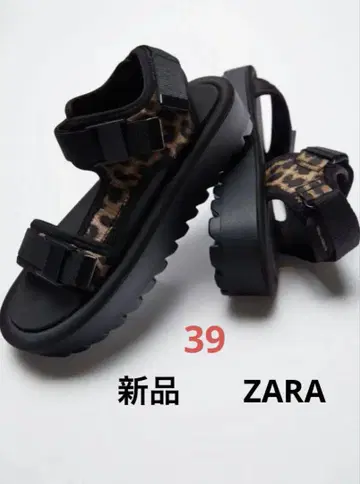 레오파드 무늬 레오파드 무늬 스포츠 샌들 ZARA 자라