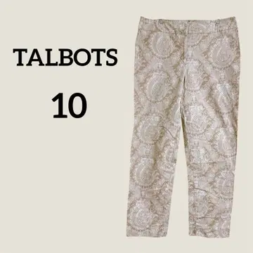 TALBOTS 페이즐리 무늬 팬츠 사이즈 10