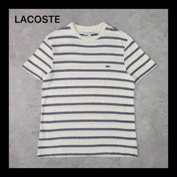 새상품급 라코스테 LACOSTE 보더 티셔츠 코튼 TH3248