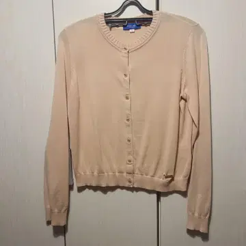 BLUE LABELCRESTBRIDGE 살몬 핑크 버튼 가디건