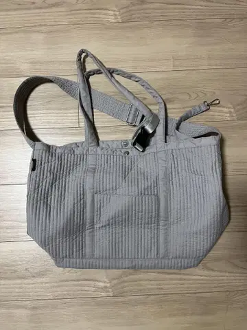 그레이 퀼팅 토트백 누비백 마더백