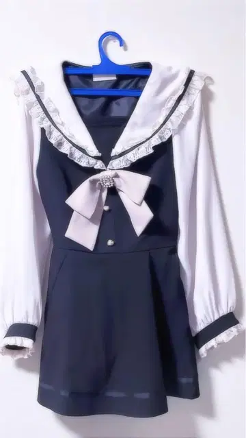 LIZLISA 세일러 카라 셋업 블랙