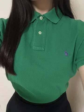 POLO RALPH LAUREN 그린 피케 셔츠