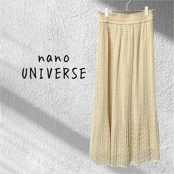 nano UNIVERSE 나노 유니버스 도트 쉬폰 롱 스커트