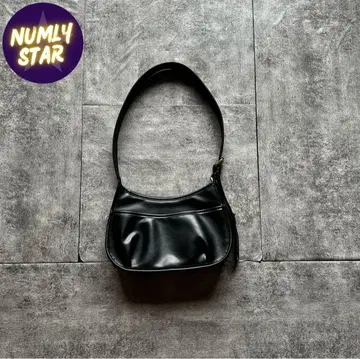 archive grunge shoulder bag y2k black