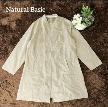 Natural Basic [내추럴 베이직] 노카라 자켓 롱