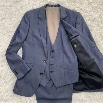 수트 쓰리피스 스트라이프 네이비 suit select