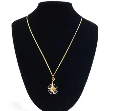 컨디션 최상 SWAROVSKI 네잎클로버 목걸이 골드 컬러