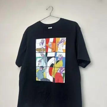 초레어 컬러 klub outside 블리치 t셔츠 블랙 XL