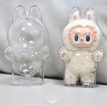 [ 고품질 ] 1개 세움 라부부 클리어 케이스 비 커버 보호 케이스