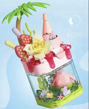 스폰지밥 패트릭 피규어 조립 블록