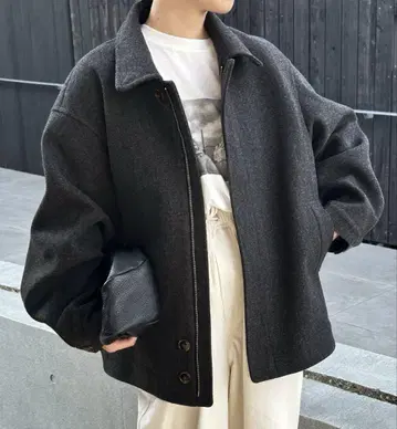 셀렉트 모카 빅 실루엣 미들 코트