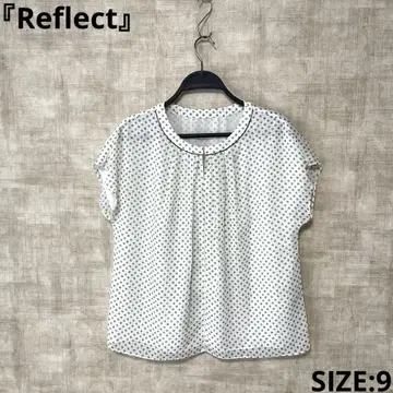 [ Reflect ] 올 패턴 반팔 블라우스 SIZE 9